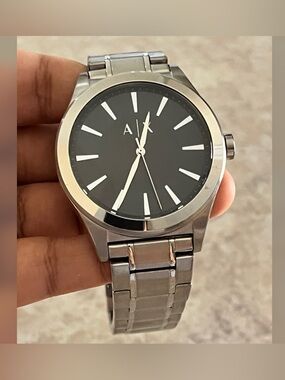 Armani Exchange Men's Stainless Steel Silver Color Bracelet Watch AX2320